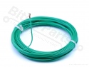 Wire 1x0.2mm² 24AWG multi-stranded flexible core 10 meters green
